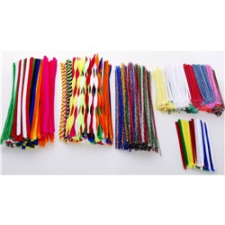 JASART PIPE CLEANERS Chenille 1.2cm x 30cm Special Mix Pack of 200