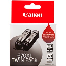 CANON PGI670XL BLACK TWIN PACK