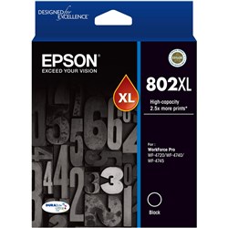 Epson Ink Cartridge 802 Black Xl