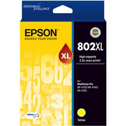 EPSON INK CARTRIDGE 802 Yellow XL 