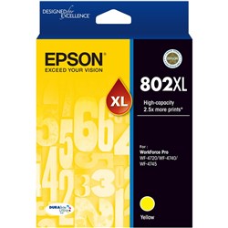 Epson Ink Cartridge 802 Yellow Xl