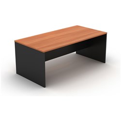 OM DESK W1500 x D750 x H720mm Cherry Charcoal