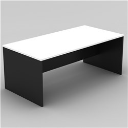 OM DESK W1500 x D750 x H720mm White Charcoal