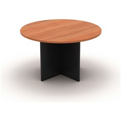Om Round Meeting Table D1200 X H720Mm Cherry Charcoal