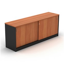 Om Credenza W1800 X D450 X H720Mm Cherry Charcoal