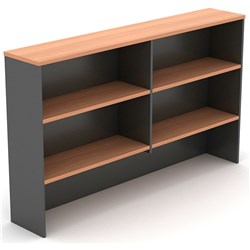 Om Hutch W1350 X D325 X H1080Mm Cherry Charcoal