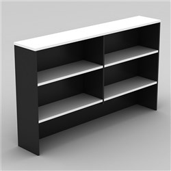 Om Hutch W1500 X D325 X H1080Mm White Charcoal