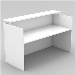 Om Reception Counter W1800 X D750 X H1100Mm White