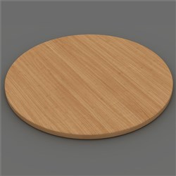 Om Table Top Only D900Mm Beech   Beech Charcoal
