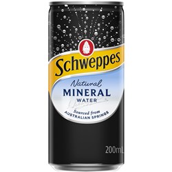 Schweppes Natural Mineral Water 200ml Bottle Pack of 24