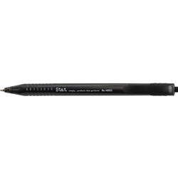 Stat Retractable Pen Medium Black
