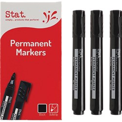 Stat Permanent Marker Bullet Black 1.3Mm