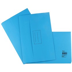 Stat Document Wallet Foolscap Manilla Blue