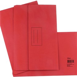 Stat Document Wallet F/C Red