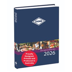 Diary Table Bookings Zions ''2025''