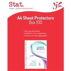 STAT SHEET PROTECTORS A4 (100)