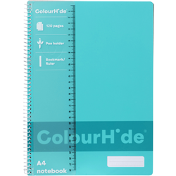 COLOURHIDE NOTEBOOK A4 120 Page Sky Blue