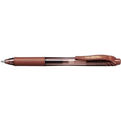 Pentel Energel X Gel Pen Bl107 Fine Retractable Brown