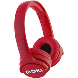 MOKI BRITES BLUETOOTH HEADPHONES Red 