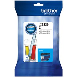 Brother Ink Cartridge Lc-3339Xlc High Yield Cyan