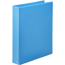 MARBIG CLEARVIEW INSERT BINDER A4 4D RING 50MM MARINE 