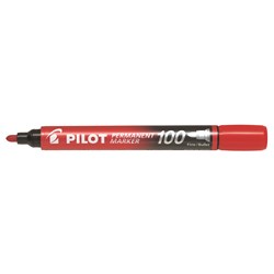 Pilot Permanent Marker Sca-100 Bullet Red
