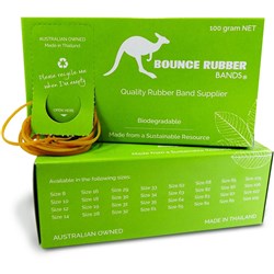 Bounce Rubber Bands Size 19 100Gm Box