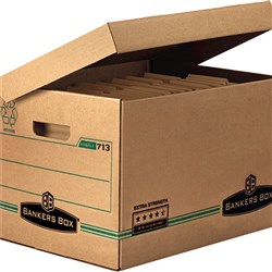 Bankers Box Archive Box 713 Extra Strength Hinged Lid