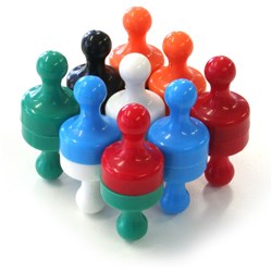 Visionchart Whiteboard Super Magnets Skittle 6 Colours Pack Of 18