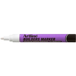 Artline Builders Permanent Marker White