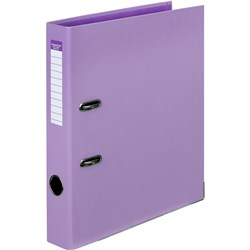 Colourhide Lever Arch File A4 Plastic Purple Half Arch