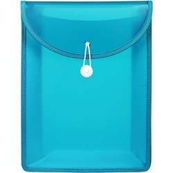 Marbig Document Wallet A4 Top Load Aqua