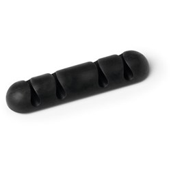 Cavoline Clip 4 Self-Adhesive Cable Clips Graphite Pack Of 2