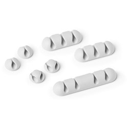 Cavoline Clip Mix Self-Adhesive Cable Clips Grey Pack Of 7