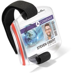 Durable Id Card Holder With Arm Band Pack Of 10