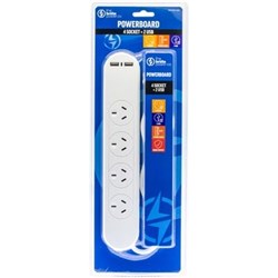 The Brute Power Co. Powerboard 4 Socket &  2 Usb Ports