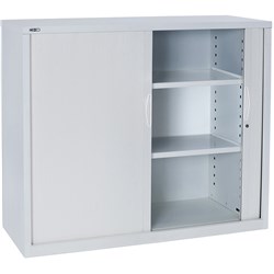 Rapidline Go Tambour Cupboard 2 Shelves 900 W X 1016Mm H X 473Mm D White China