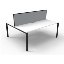 Deluxe Rapid Infinity 2 Sided Workstation 2 Person 1800Wx 1530Dx1200Mmh Nw/Bl Profile