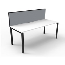 Deluxe Rapid Infinity 1 Sided Workstation 1 Person 1500Wx 780Dx730Mmh Nw/Bl Profile