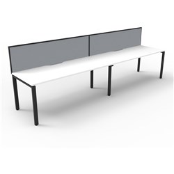 Deluxe Rapid Infinity 1 Sided Workstation 2 Person 3600Wx 780Dx730Mmh Nw/Bl Profile