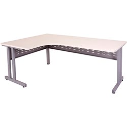 Cleg Corner Workstation 1800W X 1200W X 700D X 730Mmh Natural White