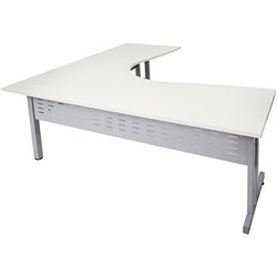Cleg Corner Workstation 1800W X 1500W X 700D X 730Mmh Natural White