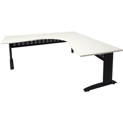 Rapid Span Corner Workstation 1500W X 1500W X 700D X 730Mmh Nw With Black Frame