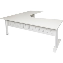 Rapid Span Corner Workstation 1800W X 1500W X 700D X 730Mmh Nw With White Frame