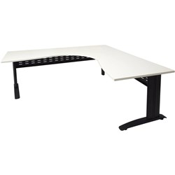 Rapid Span Corner Workstation 1800W X 1800W X 700D X 730Mmh Nw With Black Frame