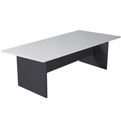 Rapidline Boardroom Table Rectangle 2400Wx1200Dx730Mmh Natural White/Ironstone