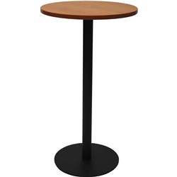 Rapidline Circular Dry Bar Table 600Mm Dia Disc Base Cherry With Black