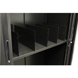 Go Tambour Shelf Divider Pack Of 5 Black