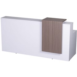 Rapidline Urban Reception Counter 2200Wx800Dx1150Mmh Natural White Driftwood