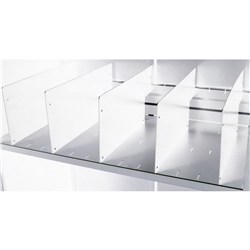 Go Tambour Shelf Divider Pack Of 5 White